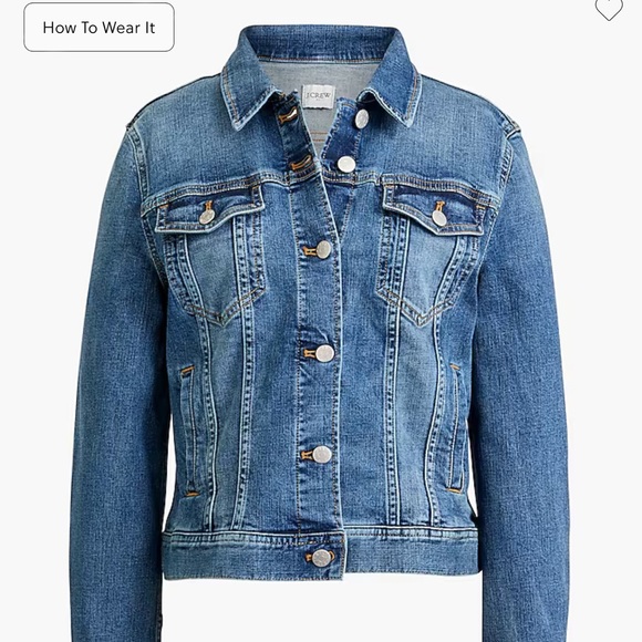 🍒J CREW NWOT Jean Jacket 🍒 - Picture 5 of 5